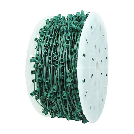 Holiday Bright Lights Holiday Bright Lights LED C7 String Socket Light Cord on Reel 1000 ft. C71000GC-12A